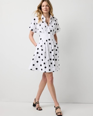 Poplin Corset Shirt Dress | White House Black Market